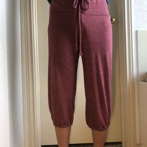 Red Capri Sweatpants